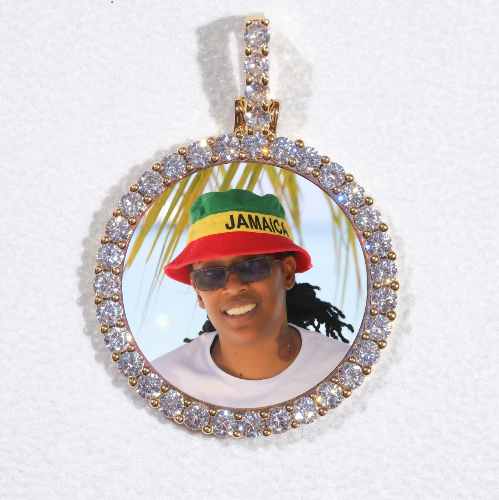 3D CIRCLE CUSTOM PICTURE PENDANT SMALL SIZE