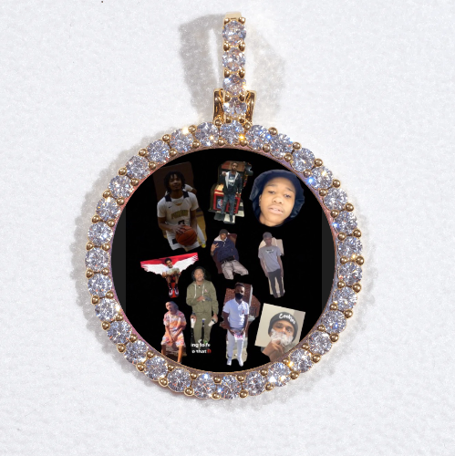 3D CIRCLE CUSTOM PICTURE PENDANT SMALL SIZE