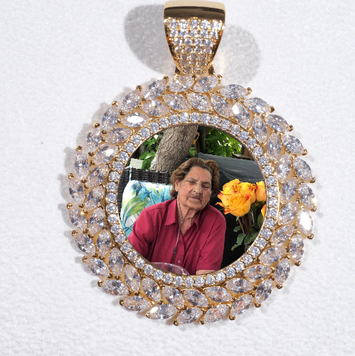 Large 3D Wheat Ear Custom Picture Pendant