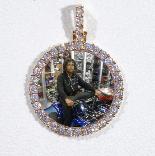 3D CIRCLE CUSTOM PICTURE PENDANT SMALL SIZE