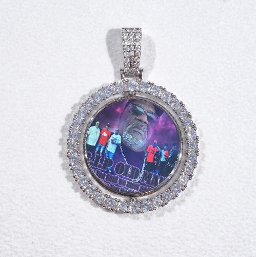 3D Spinning 2-Faced Custom Picture Pendant