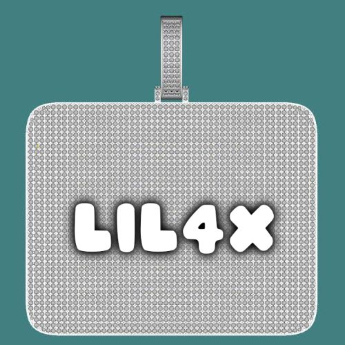 CUSTOM LETTER NECKLACE 3D BIG SQUARE