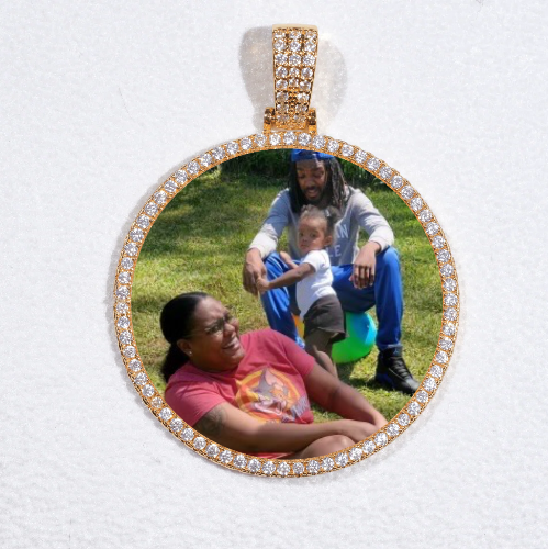 MEDIUM 3D CIRCLE CUSTOM PICTURE PENDANT