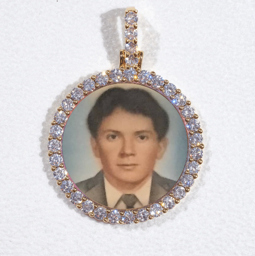 3D CIRCLE CUSTOM PICTURE PENDANT SMALL SIZE