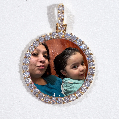 3D CIRCLE CUSTOM PICTURE PENDANT SMALL SIZE