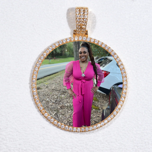 MEDIUM 3D CIRCLE CUSTOM PICTURE PENDANT