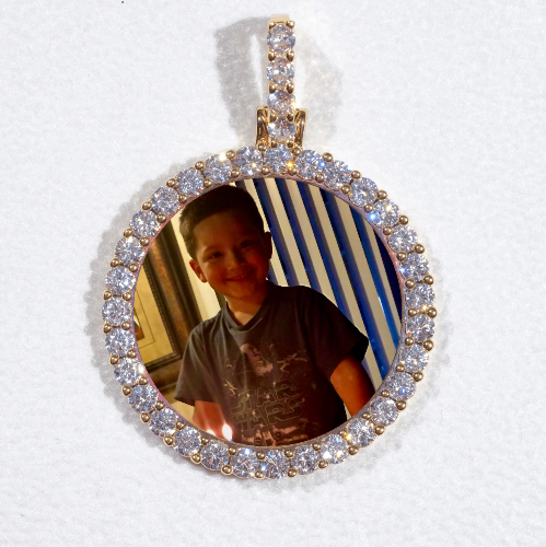 3D CIRCLE CUSTOM PICTURE PENDANT SMALL SIZE