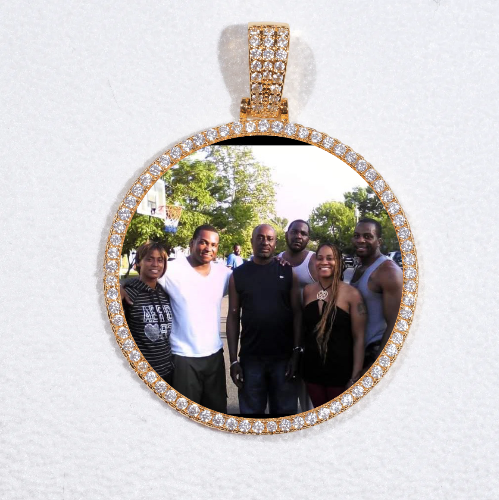 MEDIUM 3D CIRCLE CUSTOM PICTURE PENDANT