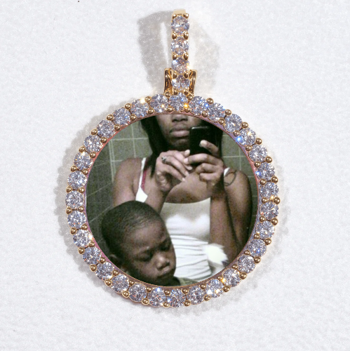 3D CIRCLE CUSTOM PICTURE PENDANT SMALL SIZE