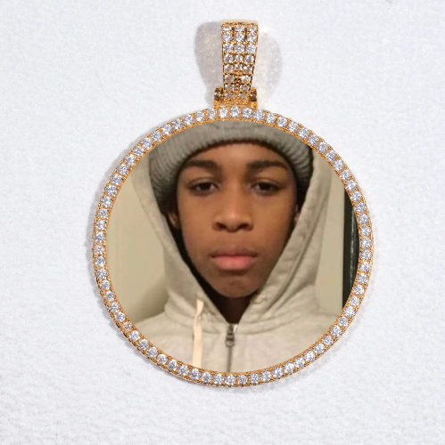 MEDIUM 3D CIRCLE CUSTOM PICTURE PENDANT