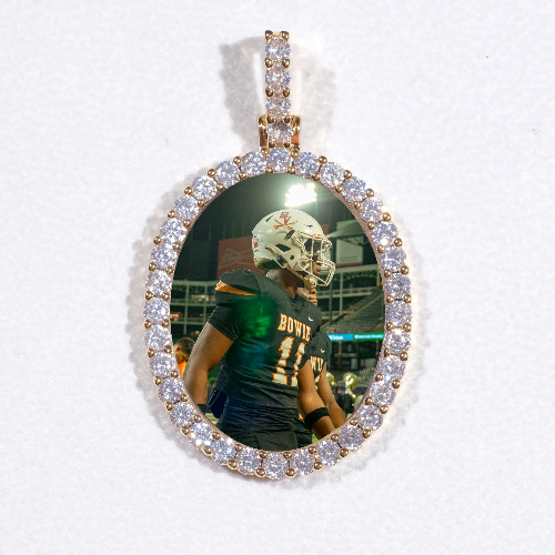 3D Oval Custom Picture Pendant