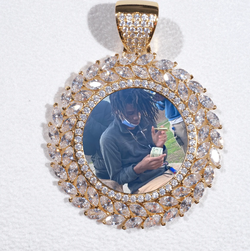 Large 3D Wheat Ear Custom Picture Pendant