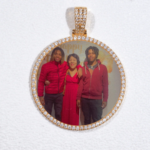 MEDIUM 3D CIRCLE CUSTOM PICTURE PENDANT