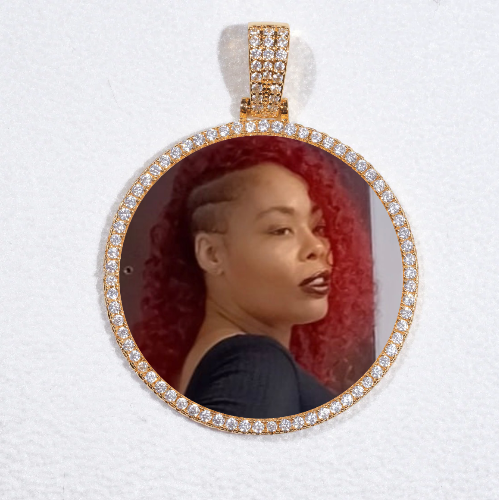 MEDIUM 3D CIRCLE CUSTOM PICTURE PENDANT