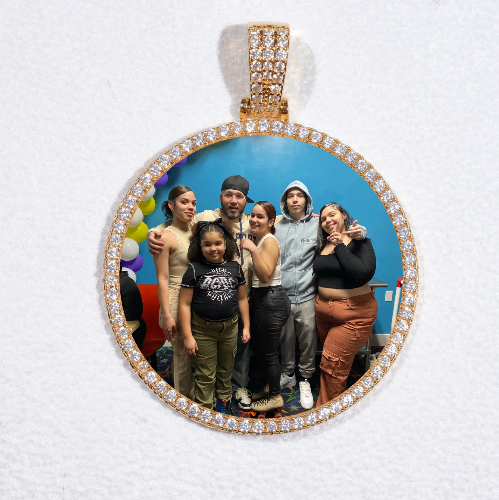 MEDIUM 3D CIRCLE CUSTOM PICTURE PENDANT