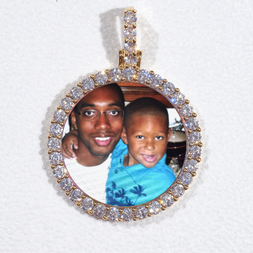 3D CIRCLE CUSTOM PICTURE PENDANT SMALL SIZE