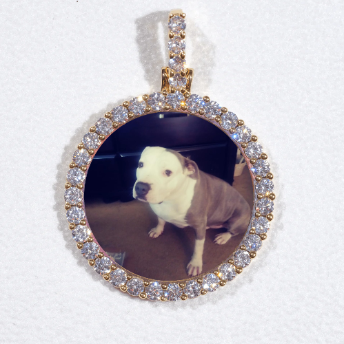 3D CIRCLE CUSTOM PICTURE PENDANT SMALL SIZE