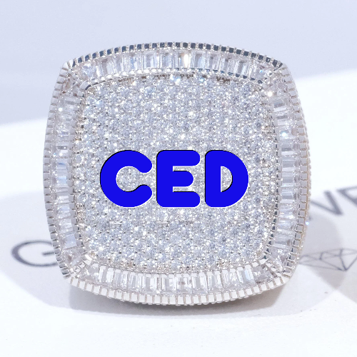 CUSTOM LETTER 3D ICED RING