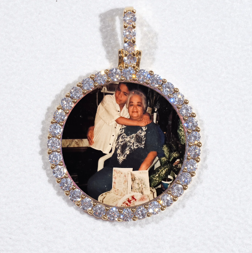 3D CIRCLE CUSTOM PICTURE PENDANT SMALL SIZE