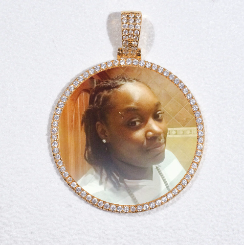 MEDIUM 3D CIRCLE CUSTOM PICTURE PENDANT