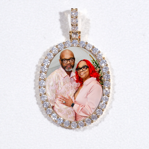 3D Oval Custom Picture Pendant