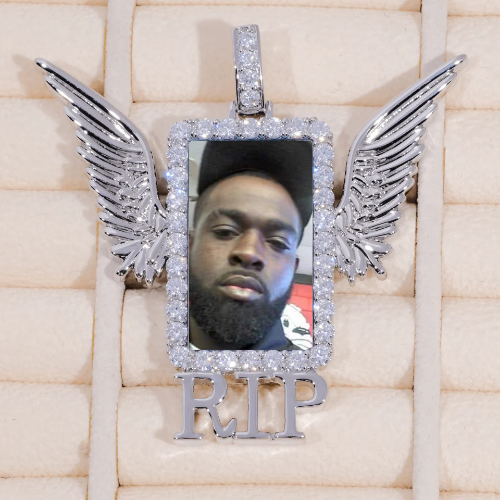 RIP WING 3D CUSTOM PICTURE PENDANT
