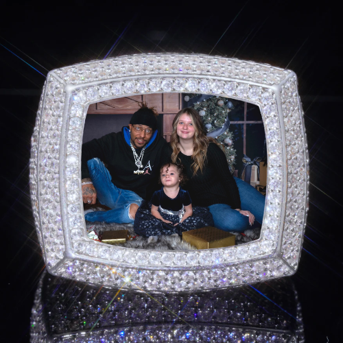 3D CUSTOM PICTURE ICED RING