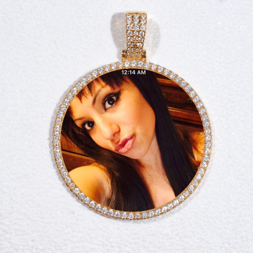 MEDIUM 3D CIRCLE CUSTOM PICTURE PENDANT
