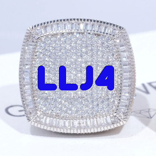 CUSTOM LETTER 3D ICED RING