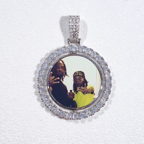 3D Spinning 2-Faced Custom Picture Pendant