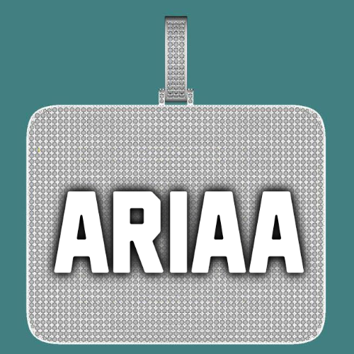 CUSTOM LETTER NECKLACE 3D BIG SQUARE