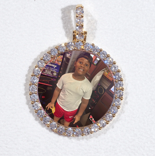 3D CIRCLE CUSTOM PICTURE PENDANT SMALL SIZE