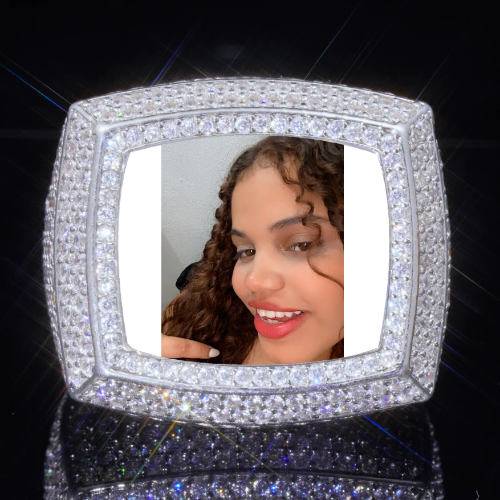 3D CUSTOM PICTURE ICED RING