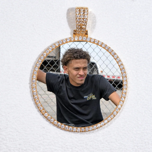MEDIUM 3D CIRCLE CUSTOM PICTURE PENDANT