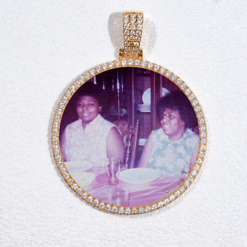 MEDIUM 3D CIRCLE CUSTOM PICTURE PENDANT