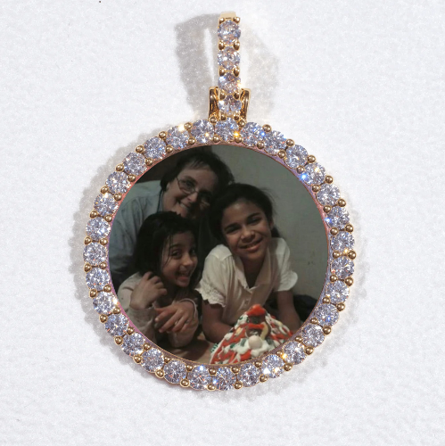 3D CIRCLE CUSTOM PICTURE PENDANT SMALL SIZE