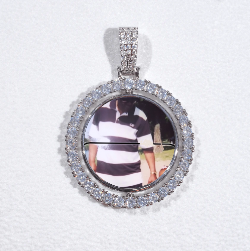 3D Spinning 2-Faced Custom Picture Pendant
