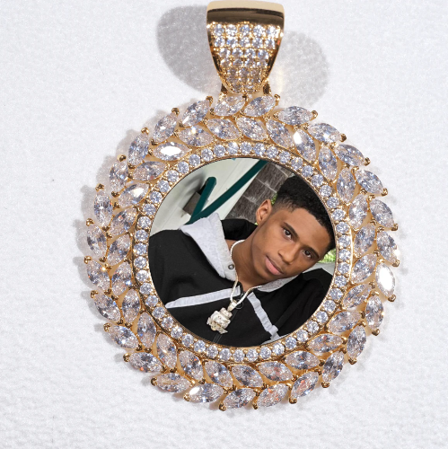 Large 3D Wheat Ear Custom Picture Pendant