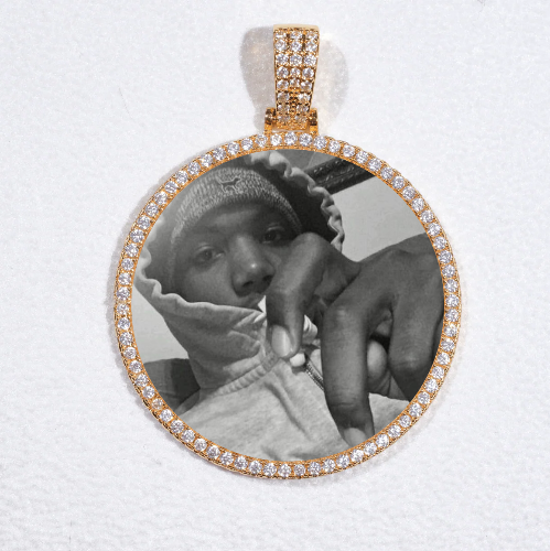 MEDIUM 3D CIRCLE CUSTOM PICTURE PENDANT