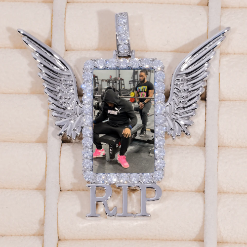 RIP WING 3D CUSTOM PICTURE PENDANT