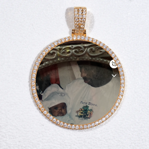 MEDIUM 3D CIRCLE CUSTOM PICTURE PENDANT