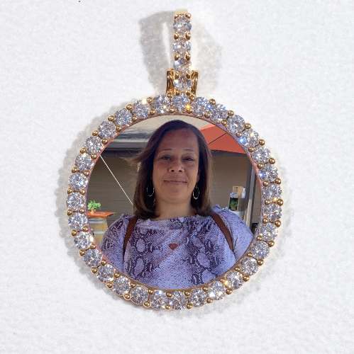 3D CIRCLE CUSTOM PICTURE PENDANT SMALL SIZE