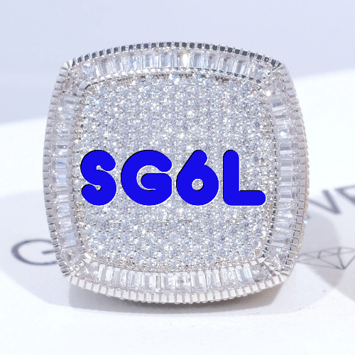 CUSTOM LETTER 3D ICED RING