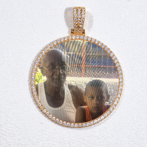 MEDIUM 3D CIRCLE CUSTOM PICTURE PENDANT
