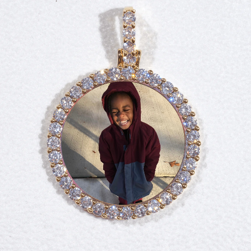3D CIRCLE CUSTOM PICTURE PENDANT SMALL SIZE