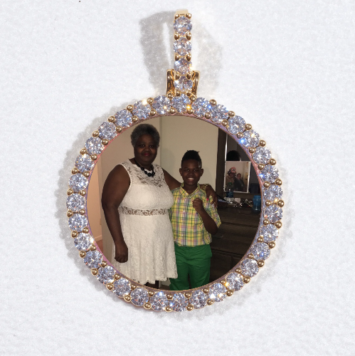 3D CIRCLE CUSTOM PICTURE PENDANT SMALL SIZE