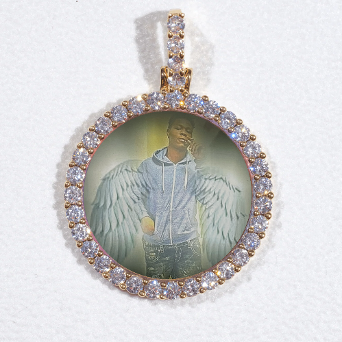 3D CIRCLE CUSTOM PICTURE PENDANT SMALL SIZE