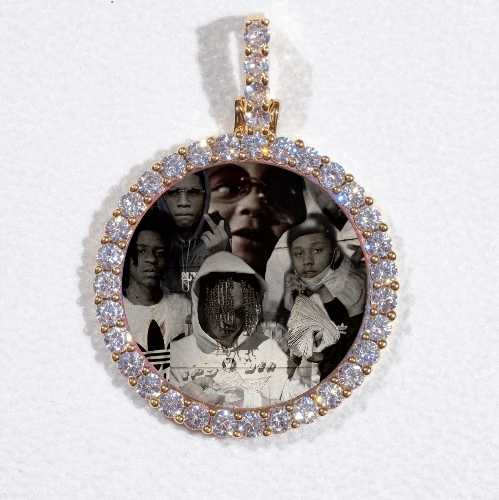 3D CIRCLE CUSTOM PICTURE PENDANT SMALL SIZE