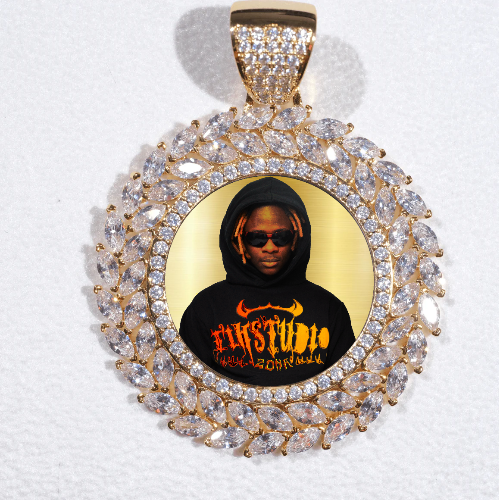 Large 3D Wheat Ear Custom Picture Pendant