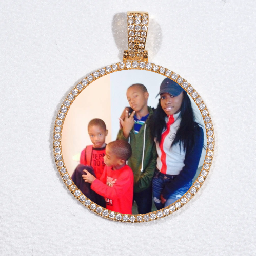 MEDIUM 3D CIRCLE CUSTOM PICTURE PENDANT